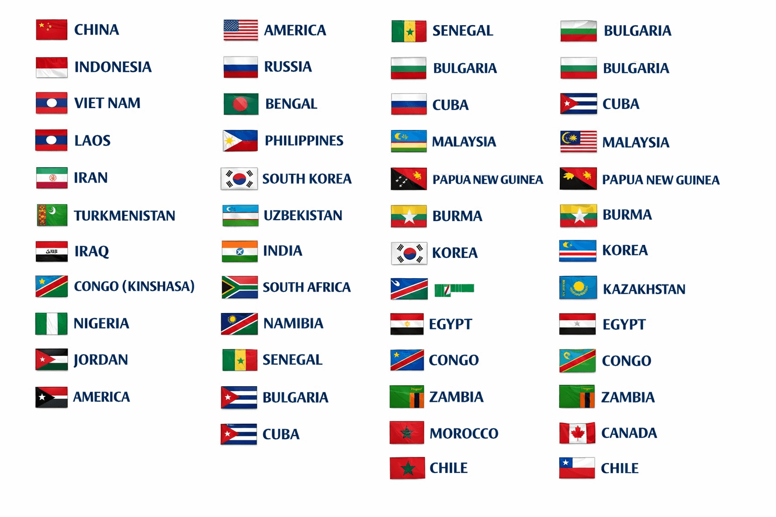 ChemPumps global service coverage, 30+ countries across Asia, Africa, Europe and Americas